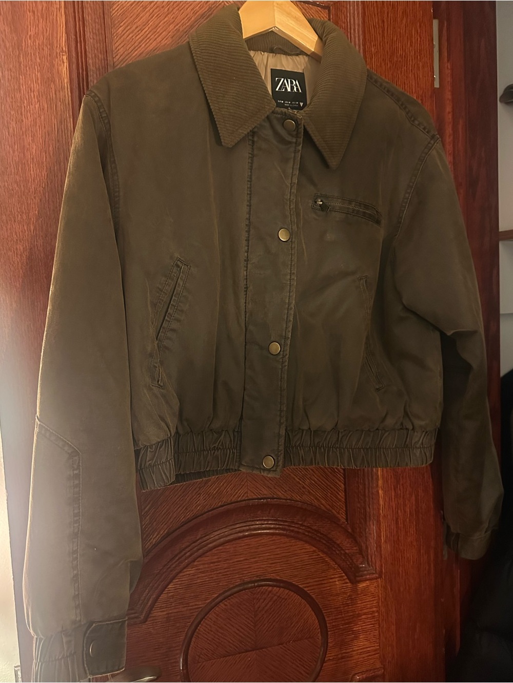 Zara corduroy collar jacket